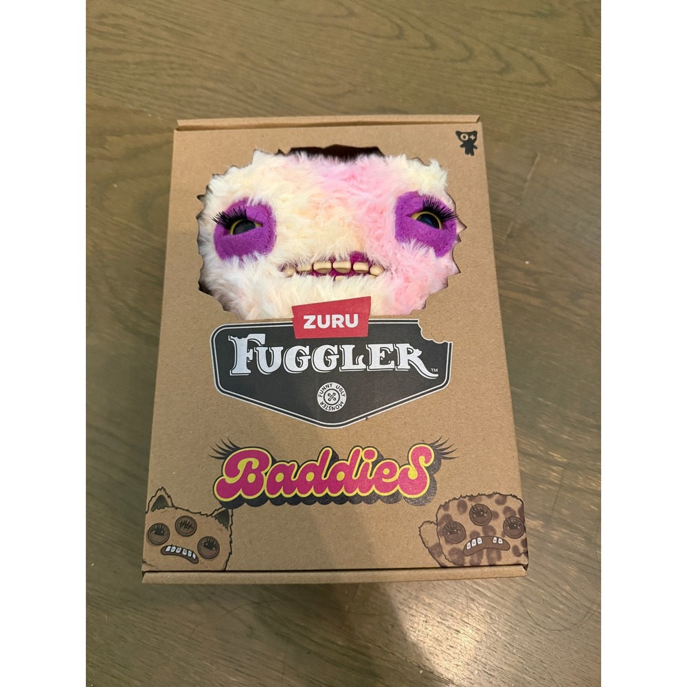 Zuru Fuggler Baddies Munch Munch Pink Cream Plush Monster Funny Ugly Monster NEW